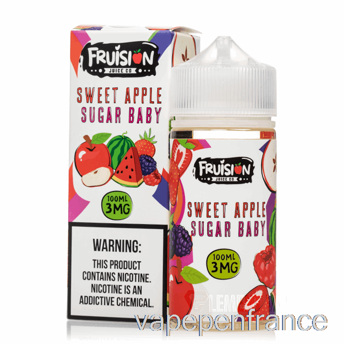 Sucre De Pomme Sucré Bébé - Fruision Juice Co - 100 Ml 6 Mg Stylo Vape